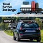 Universal Car Roof Rack Basket Luggage Vehicle Cargo Carrier 111cm Black