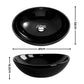 Bathroom Basin Ceramic Vanity Sink Hand Wash Bowl 41x34cm