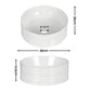 Bathroom Basin Vanity Sink Vessel Ceramic White Round Countertop 36cm
