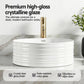 Bathroom Basin Vanity Sink Vessel Ceramic White Round Countertop 36cm