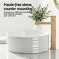 Bathroom Basin Vanity Sink Vessel Ceramic White Round Countertop 36cm