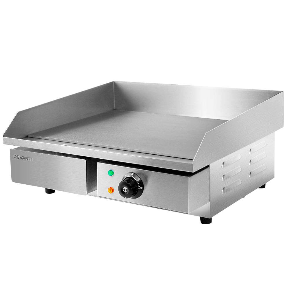 Commercial Electric Griddle 55cm BBQ Grill Plate 3000W