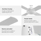 52'' Ceiling Fan AC Motor 4 Blades with Remote - White