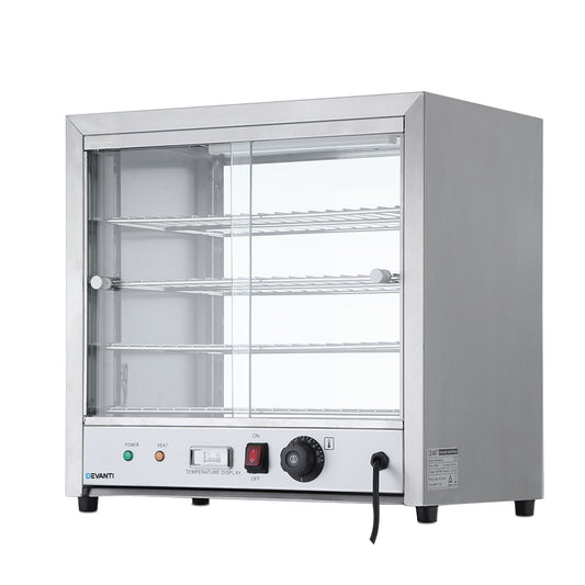 Commercial Food Warmer Hot Display Showcase Cabinet 54cm