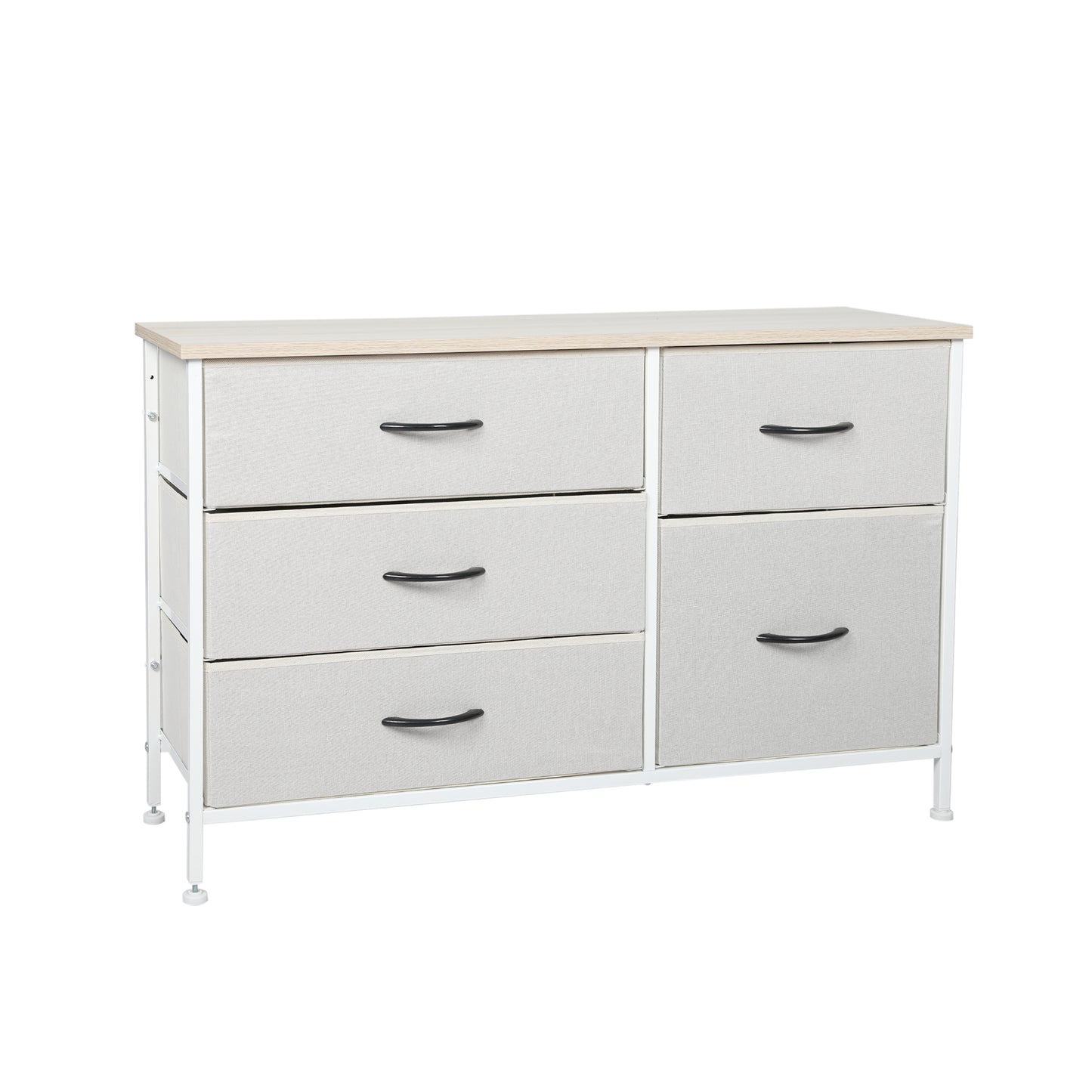 Levede Storage Cabinet Tower Chest - Beige