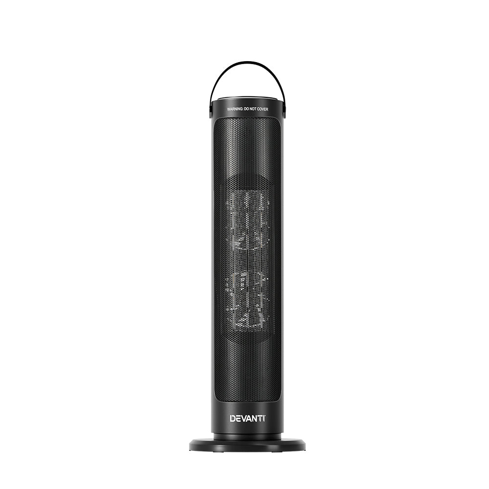 Ceramic Tower Heater 2000W - Black