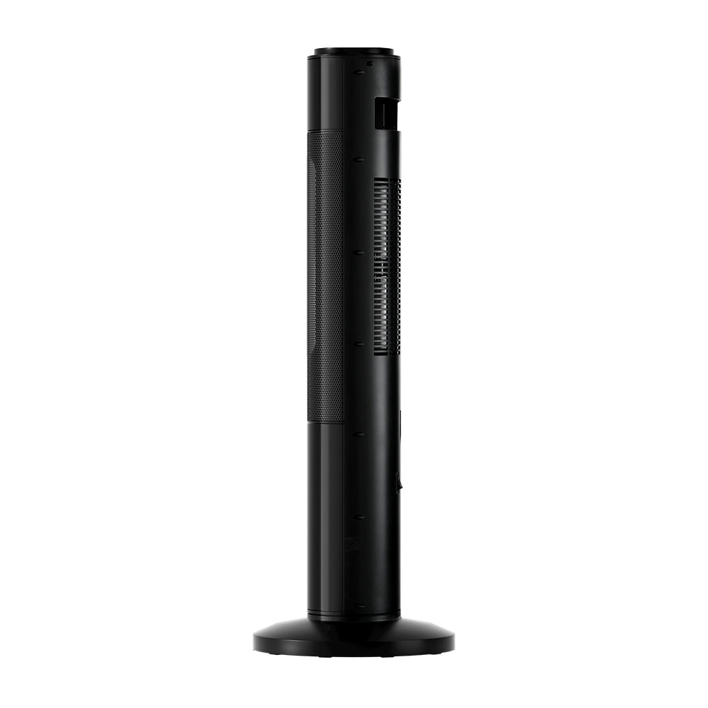 Ceramic Tower Heater 3D Flame 2000W - Black