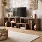 Mirelle Modular TV Stand 3 Piece Entertainment Unit Adjustable Bookcase Shelf - Walnut