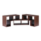 Mirelle Modular TV Stand 3 Piece Entertainment Unit Adjustable Bookcase Shelf - Walnut