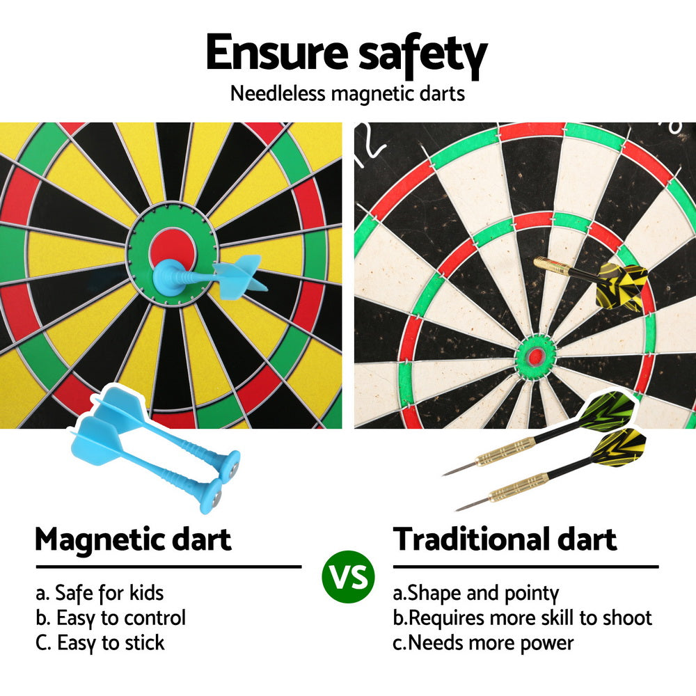 16" Magnetic Dart Board Set Dartboard Kid Adult Party Game Gift Toy