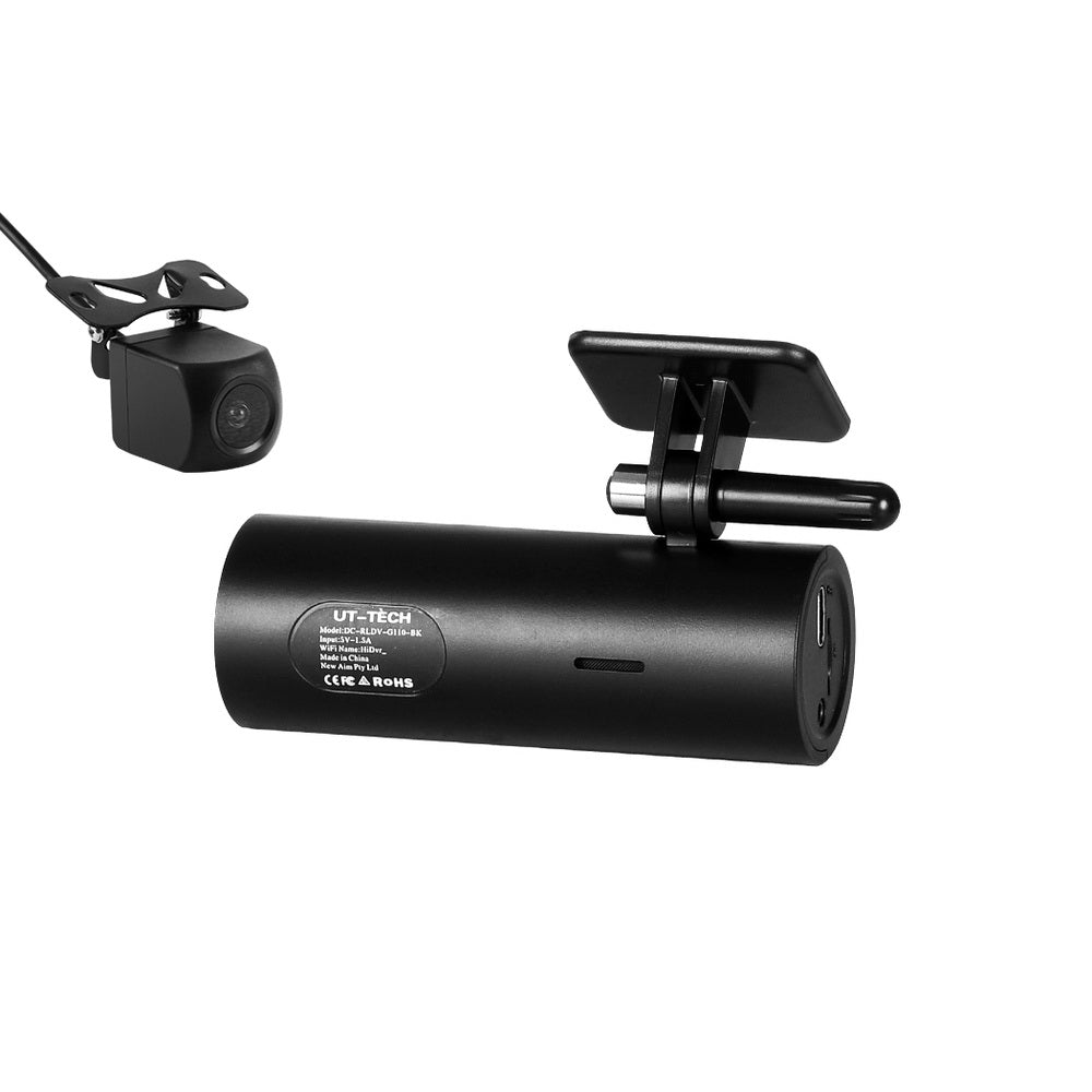 Dash Camera 4K Hidden Front Rear WIFI
