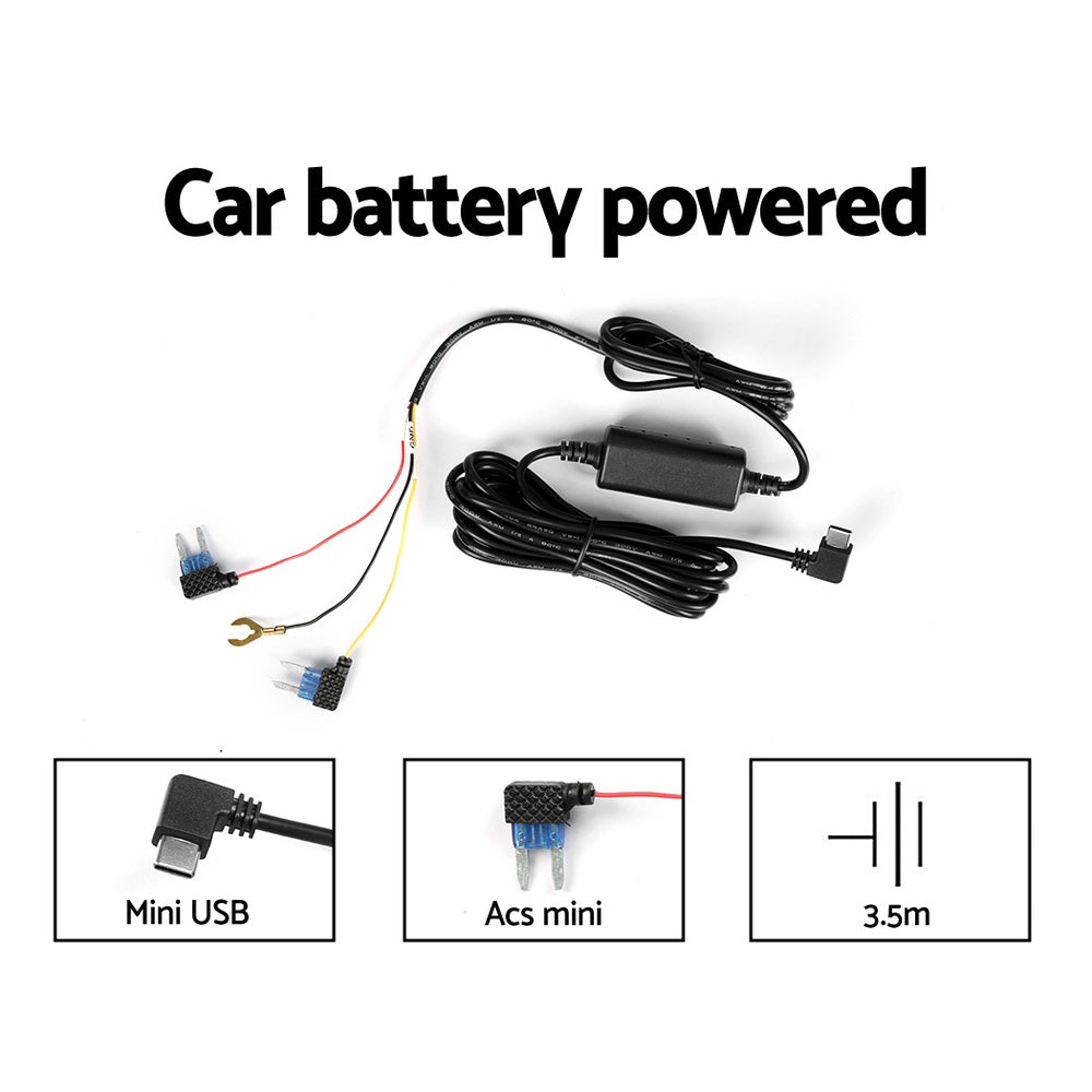 Dash Camera 4K Hidden Front Rear WIFI