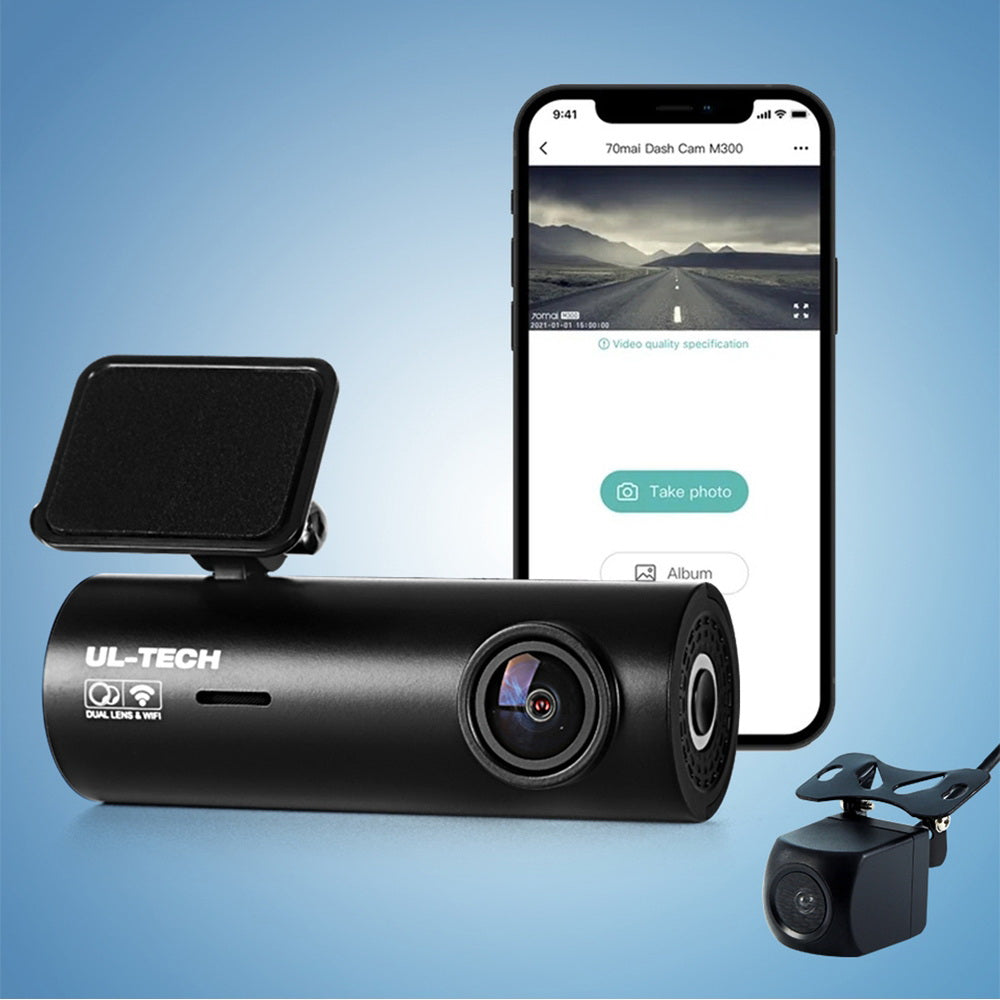 Dash Camera 4K Hidden Front Rear WIFI
