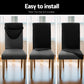 Set of 4 Dining Chair Covers Slipcovers Spandex Stretch Banquet Wedding Black
