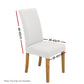 Set of 4 Dining Chair Covers Slipcovers Spandex Stretch Banquet Wedding White