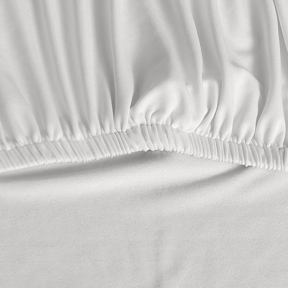 Set of 4 Dining Chair Covers Slipcovers Spandex Stretch Banquet Wedding White