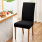 Set of 6 Dining Chair Covers Slipcovers Spandex Stretch Banquet Wedding Black