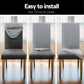 Set of 6 Dining Chair Covers Slipcovers Spandex Stretch Banquet Wedding Grey