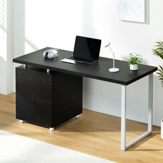 Artiss Computer Desk Drawer Black 140cm