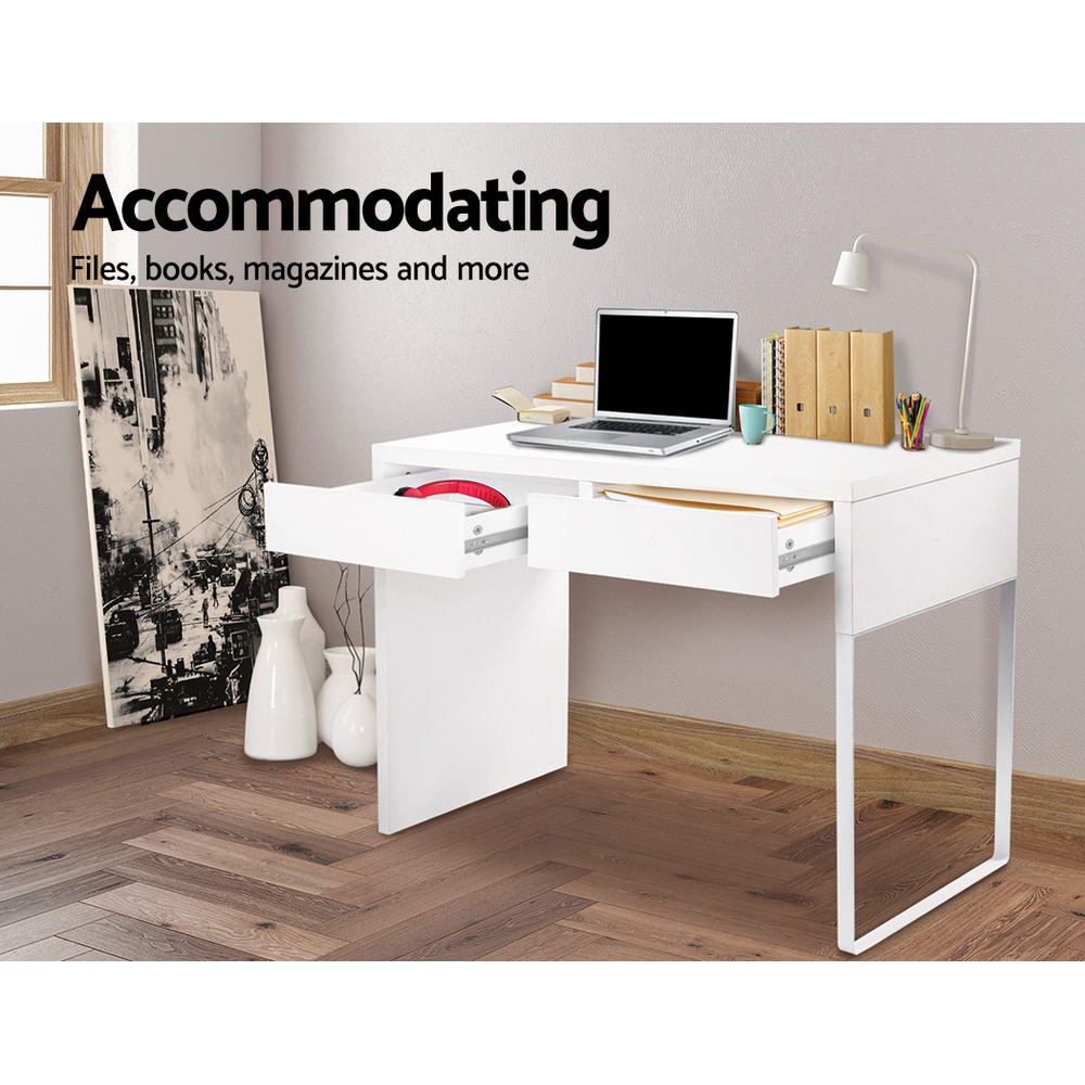 Computer Desk Drawer - White