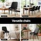 Bonnie Set of 2 Dining Chairs Retro PU Leather Kitchen Lounge Cafe Accent Chair - Black