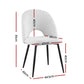 Maisie Set of 2 Dining Chair Boucle Sherpa - White