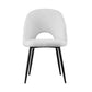 Maisie Set of 2 Dining Chair Boucle Sherpa - White