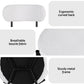 Bryher Set of 2 Dining Chairs Sherpa Boucle - White