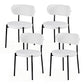 Bryher Set of 4 Dining Chairs Sherpa Boucle - White