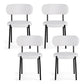 Bryher Set of 4 Dining Chairs Sherpa Boucle - White