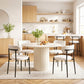 Bryher Set of 6 Dining Chairs Sherpa Boucle - White