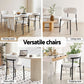 Bryher Set of 6 Dining Chairs Sherpa Boucle - White