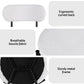 Bryher Set of 6 Dining Chairs Sherpa Boucle - White