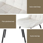 Sidony Set of 2 Dining Chairs Velvet Tufted Kitchen Lounge Cafe Accent Chair - Beige