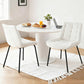 Sidony Set of 2 Dining Chairs Velvet Tufted Kitchen Lounge Cafe Accent Chair - Beige