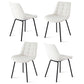 Sidony Set of 4 Dining Chairs Velvet Tufted Kitchen Lounge Cafe Accent Chair - Beige