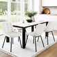 Sidony Set of 4 Dining Chairs Velvet Tufted Kitchen Lounge Cafe Accent Chair - Beige