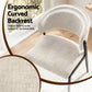 Keira Set of 2 Dining Chairs Linen Fabric Soft Upholstered Chairs - Beige