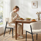 Keira Set of 2 Dining Chairs Linen Fabric Soft Upholstered Chairs - Beige