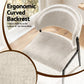 Keira Set of 4 Dining Chairs Linen Fabric Soft Upholstered Chairs - Beige