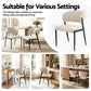 Keira Set of 6 Dining Chairs Linen Fabric Soft Upholstered Chairs - Beige