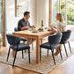 Keira Set of 4 Linen Fabric Soft Upholstered Chairs - Charcoal