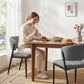 Keira Set of 2 Linen Fabric Soft Upholstered Chairs - Grey