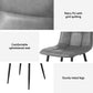 Enid Set of 4 Dining Chairs Retro PU Leather Kitchen Lounge Cafe Accent Chair - Grey
