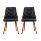 Gillian Set of 4 Dining Chairs PU - Black