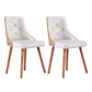 Gillian Set of 2 Dining Chairs White PU - White