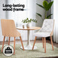 Gillian Set of 2 Dining Chairs White PU - White