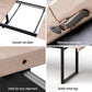 2M Extendable Dining Table Kitchen Cafe Lounge Restaurant Tables Natural