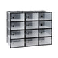 Artiss Shoe Storage Box DIY Set of 12 Stackable Black