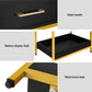 Calgary Wooden Bedside Tables Side Table Shelf Bedroom Furniture Nightstand - Black
